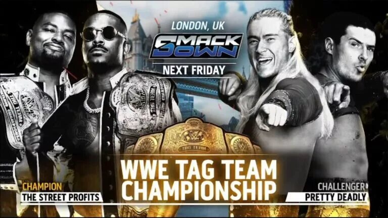 A blog banner for the WWE SmackDown preview for March 28th, 2025.