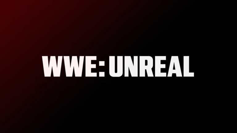 A graphic for the upcoming Netflix series, WWE Unreal.
