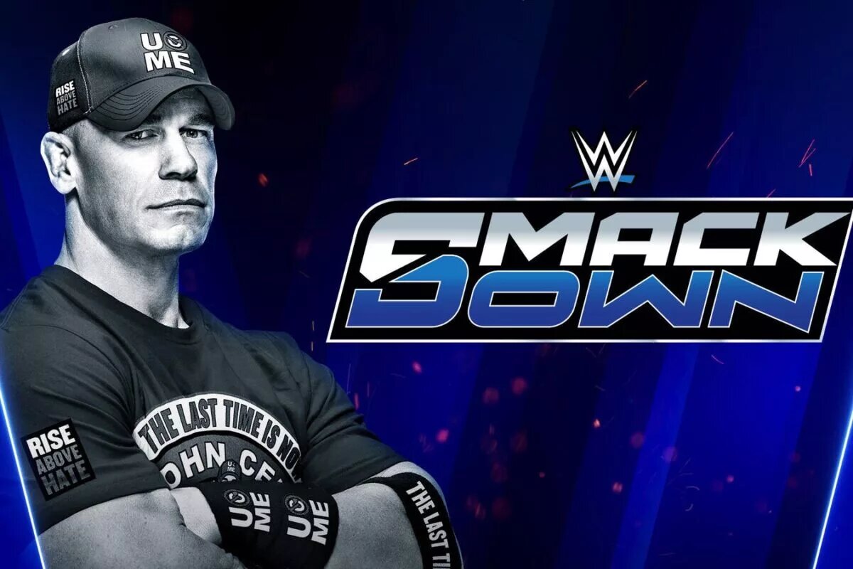 A blog banner featuring Undisputed WWE Champion John Cena for WWE SmackDown tonight, April 25, 2025.