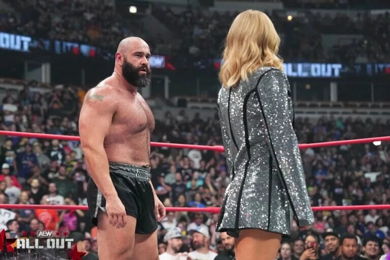 A photo of former AEW star Miro, who was also known as Rusev in WWE.