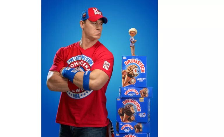 John Cena, WWE, Drumstick advertisement