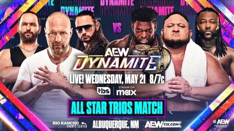 A match graphic for AEW Dynamite.