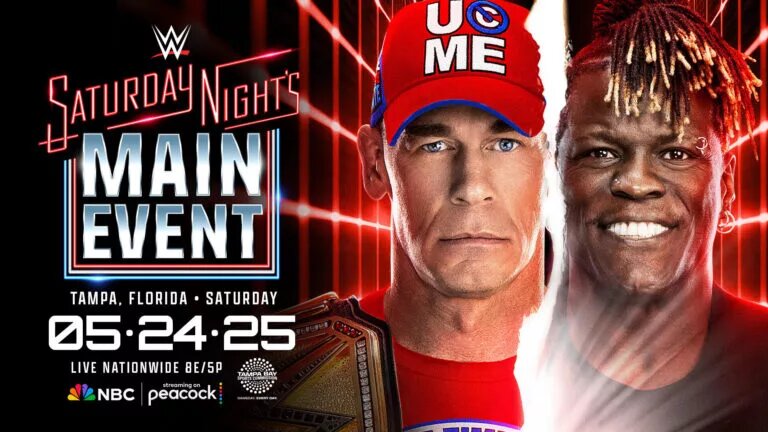 Saturday Night's Main Event card graphic for John Cena vs R-Truth
