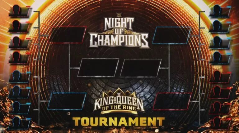 A graphic for WWE King & Queen of the Ring 2025.