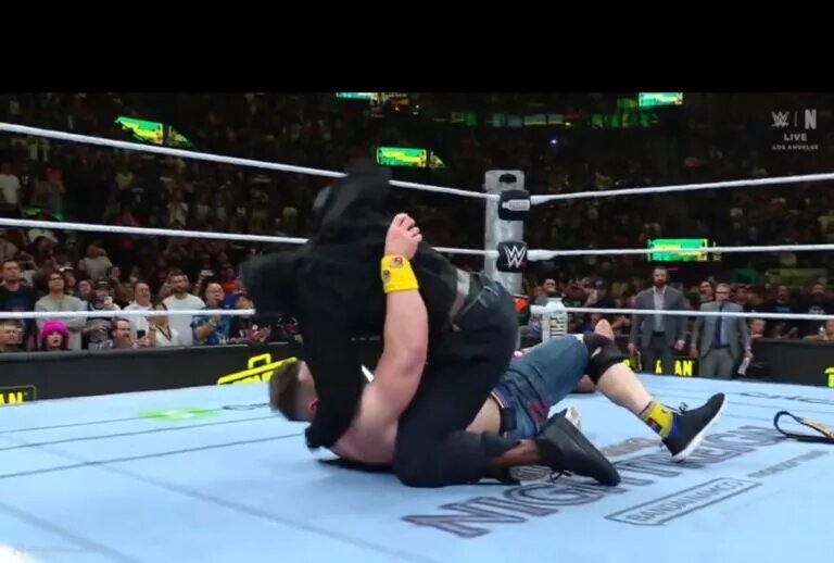 A photo from WWE Money in the Bank 2025 featuring John Cena and R-Truth.