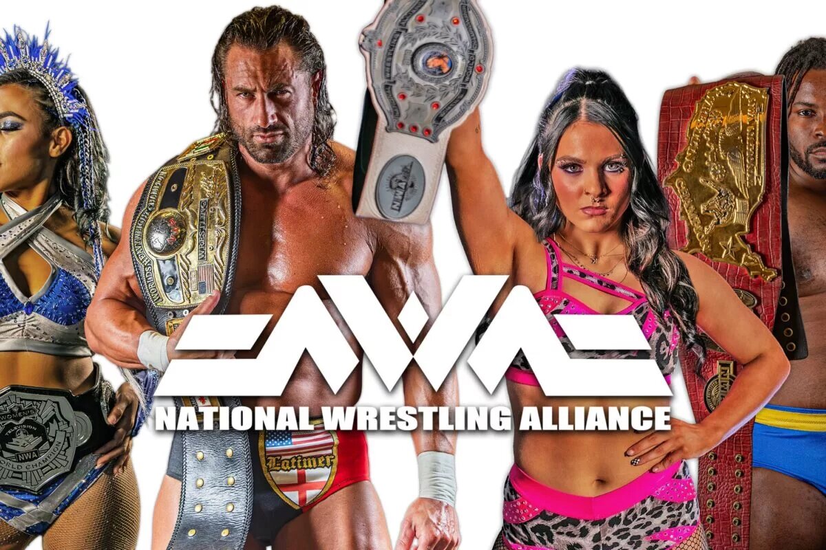A graphic from NWA Wrestling.
