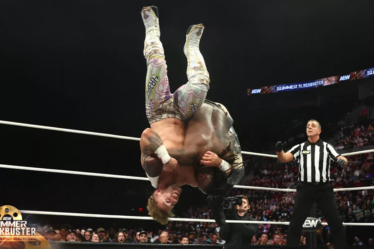 A photo from AEW Summer Blockbuster.