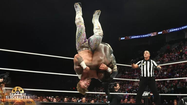 A photo from AEW Summer Blockbuster.