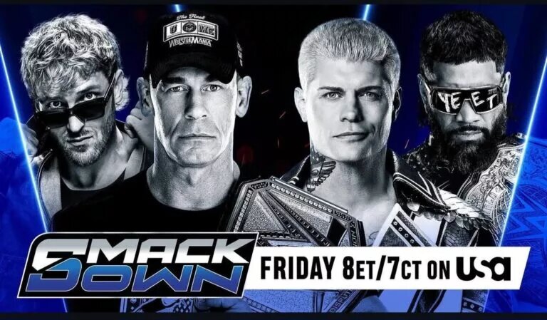 A graphic for WWE SmackDown results tonight for June 6, 2025.