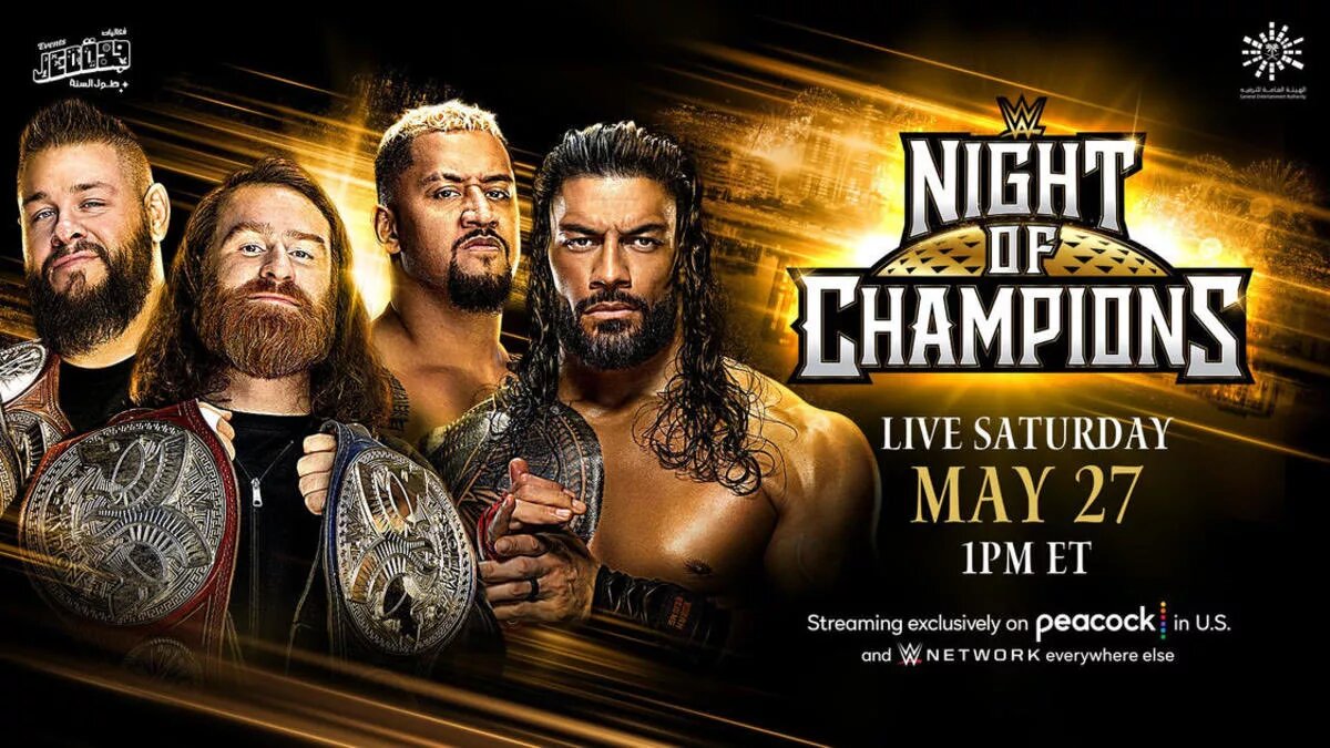 A graphic from WWE Night of Champions 2023.