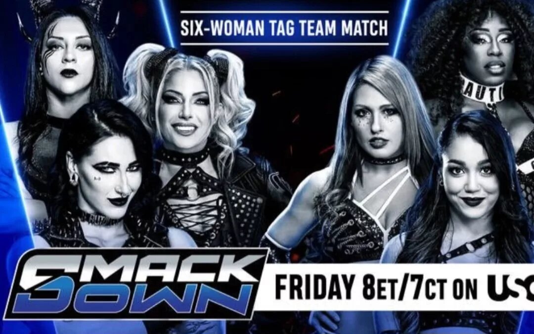 A match graphic for this week's WWE SmackDown results card tonight ahead of Money in the Bank 2025.