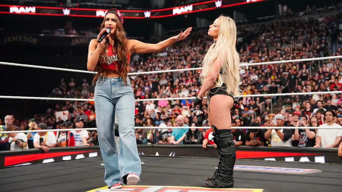A photo of Nikki Bella on WWE Raw.
