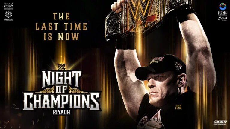 A graphic of WWE Night of Champions.