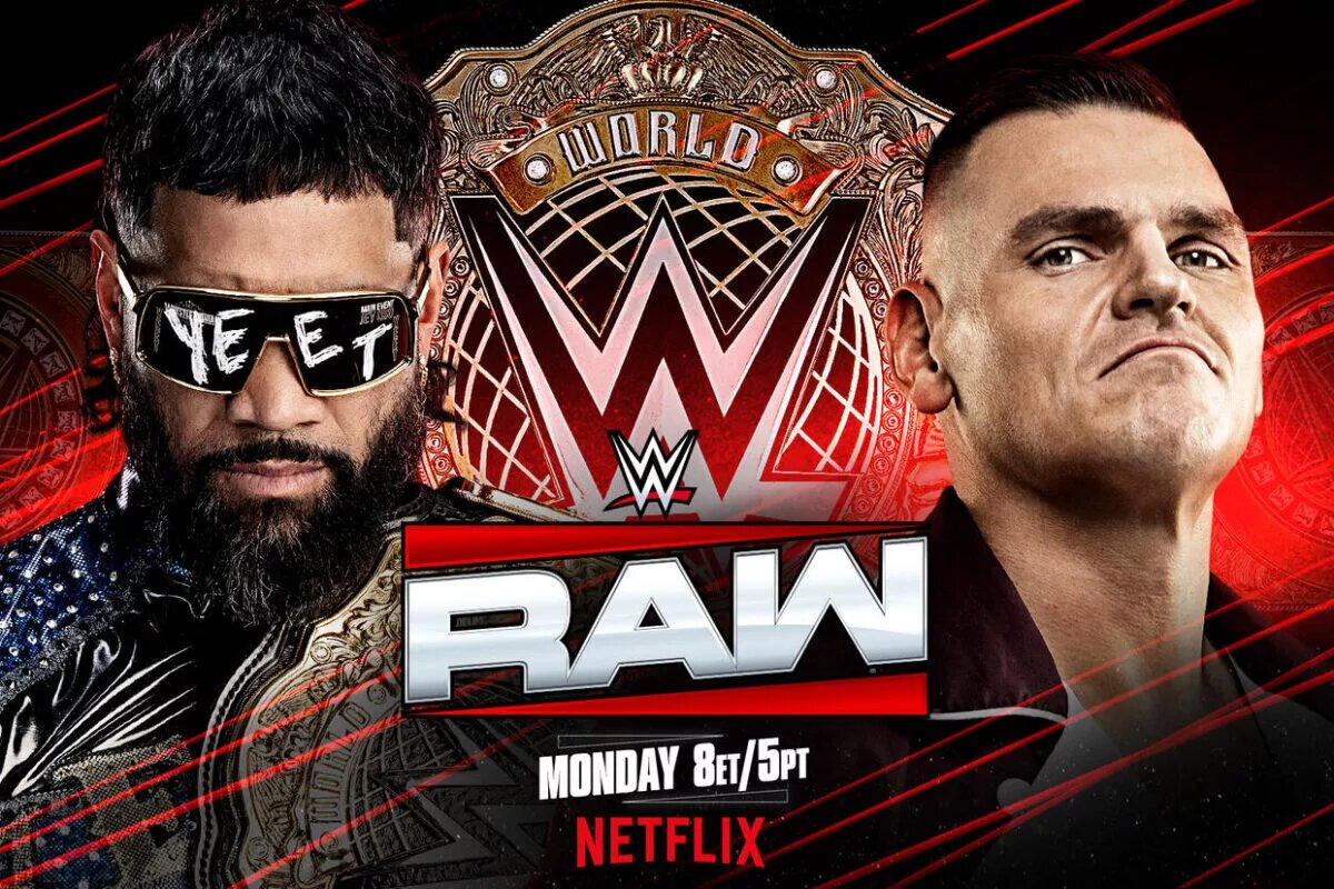 WWE Raw results - Jey Uso vs Gunther match graphic