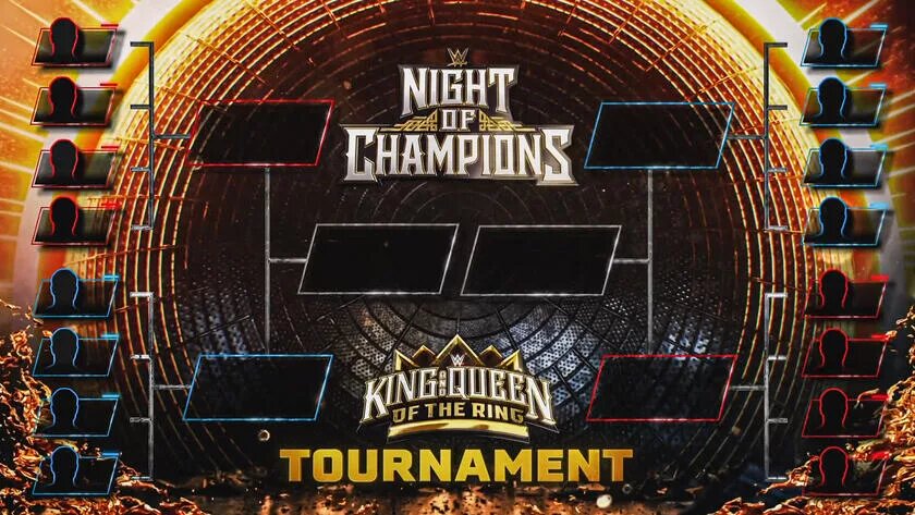 blank brackets for Queen and King of the Ring