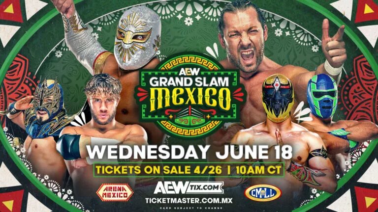 A graphic for AEW Dynamite Mexico Grand Slam.