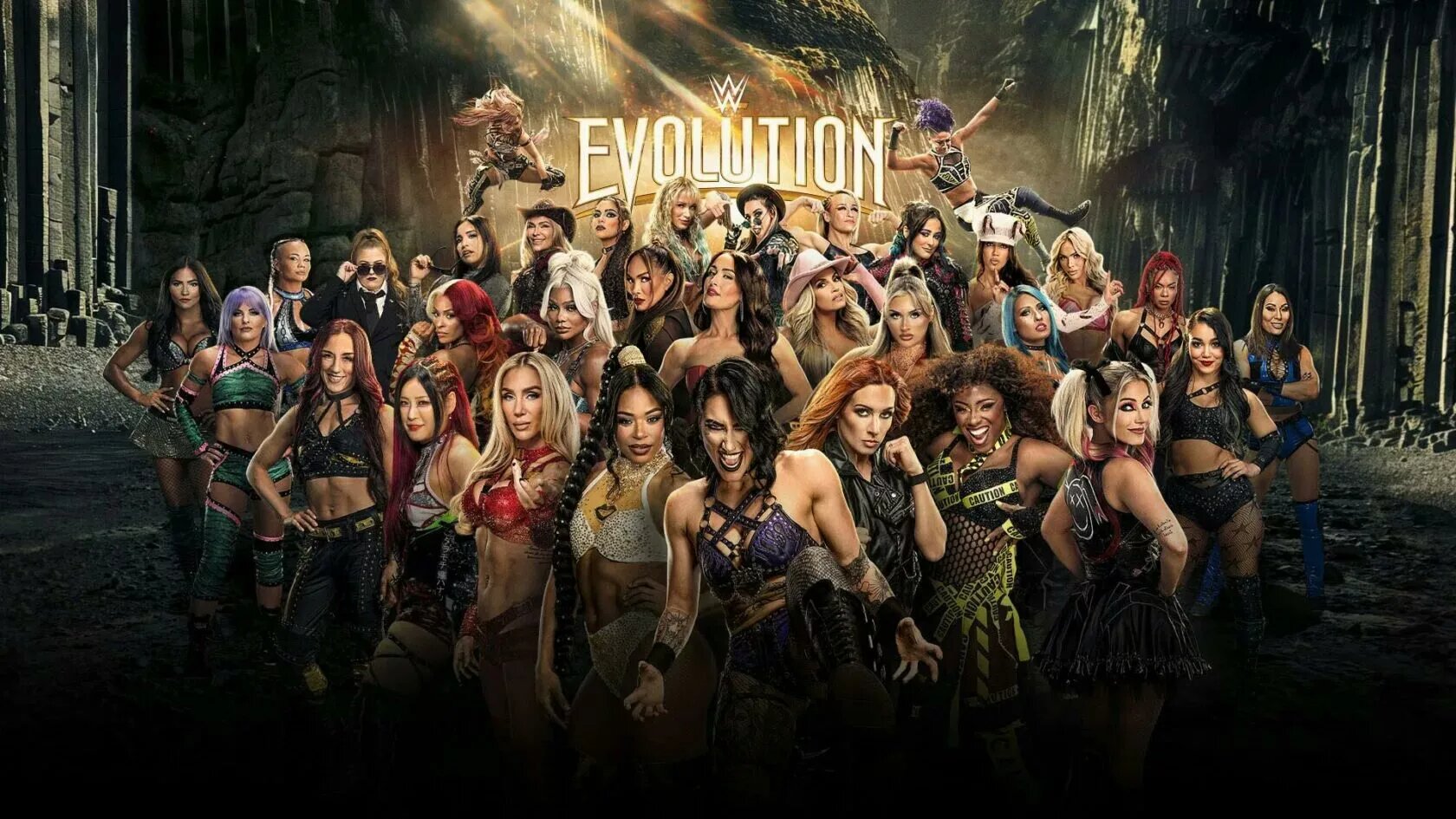 A graphic for the WWE Evolution 2025 Premium Live Event.