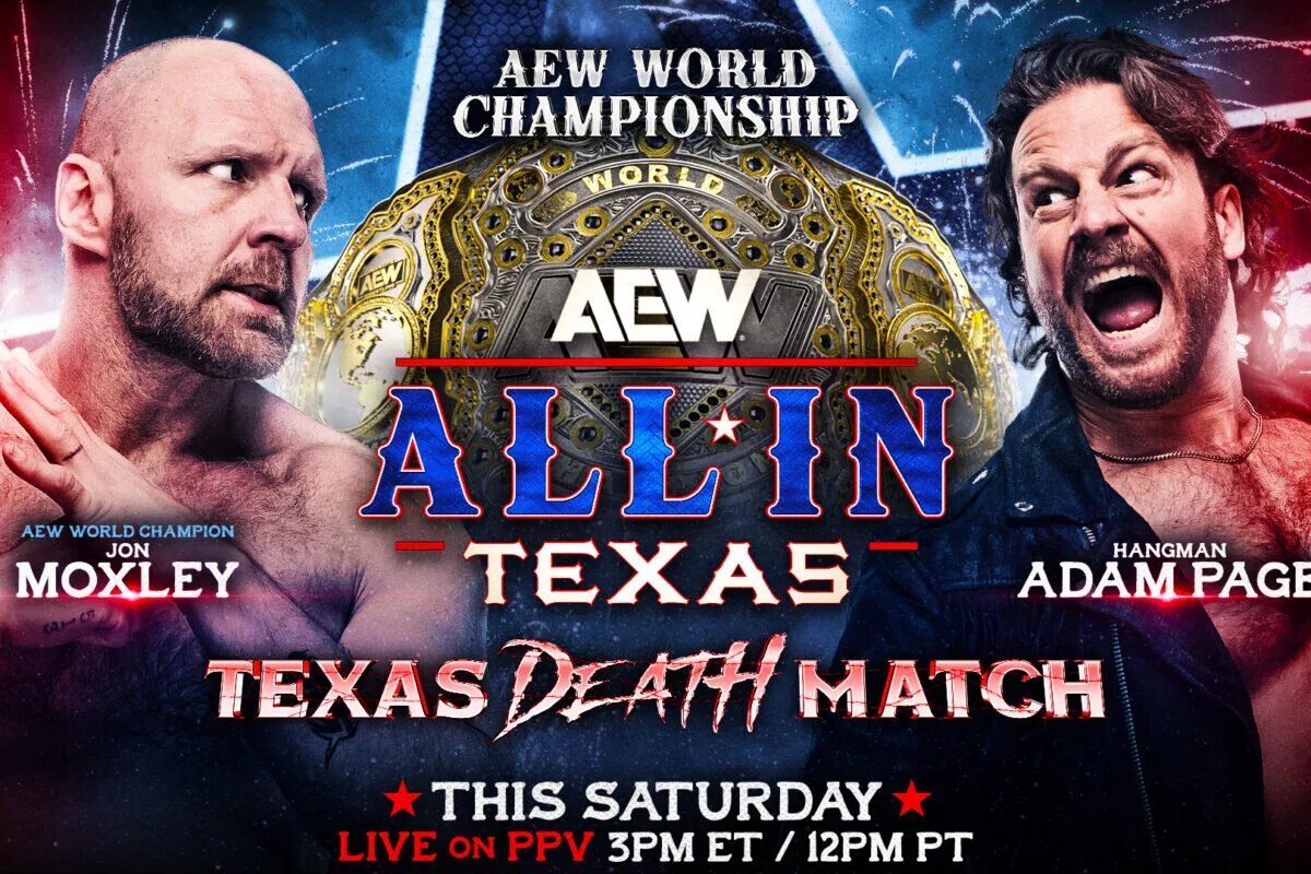 A graphic for AEW All In Texas.