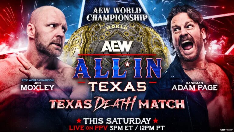 A graphic for AEW All In Texas.