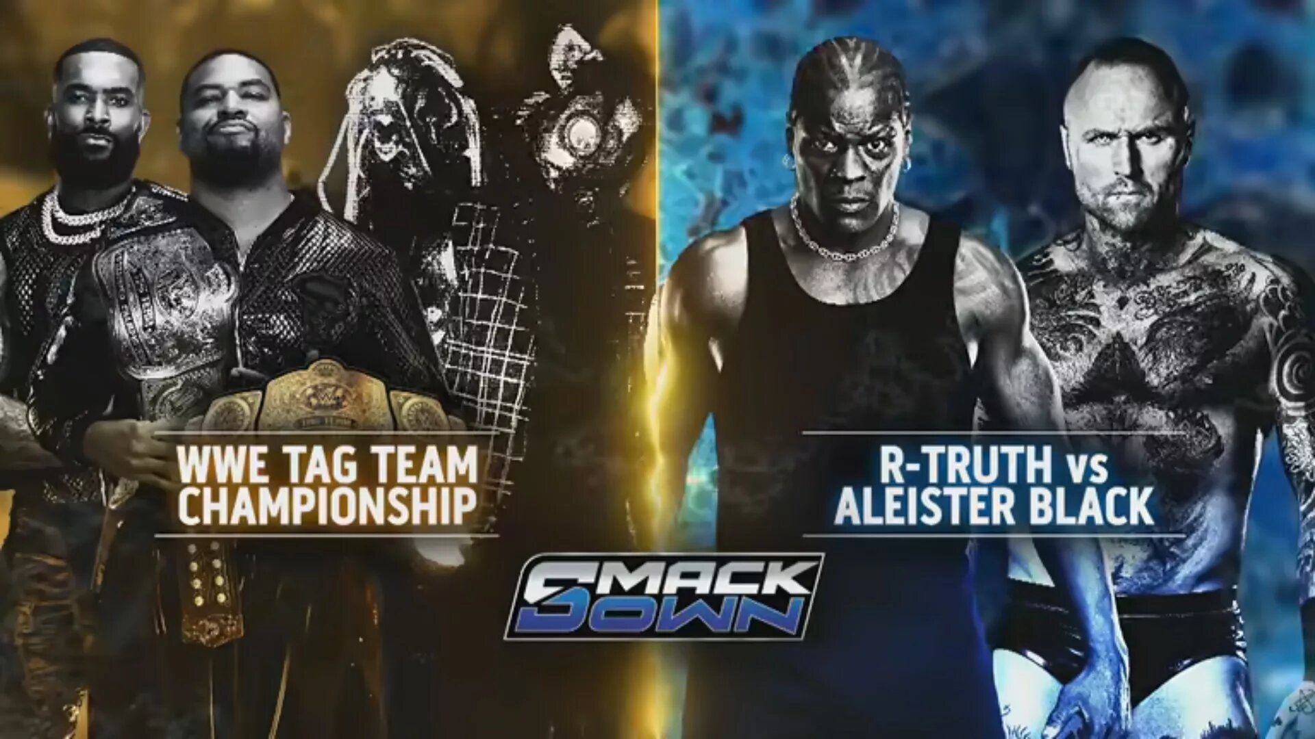 WWE SmackDown results graphic for July 11th, 2025 featuring The Wyatt Sicks and R-Truth