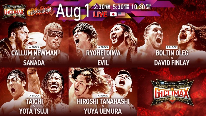 A graphic for the NJPW G1 Climax 35 preview.