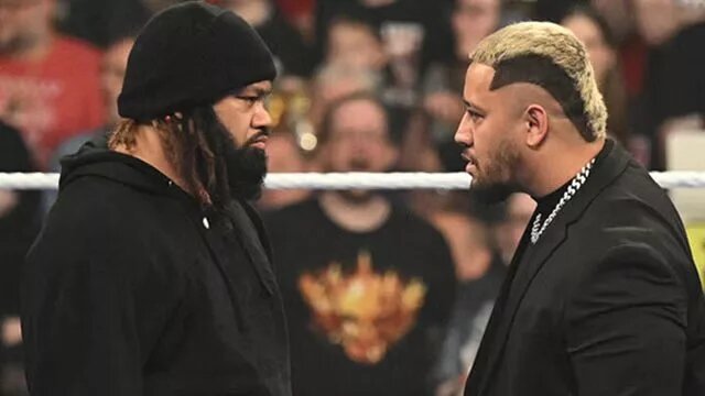 A photo of WWE SummerSlam opponents Jacob Fatu and Solo Sikoa.