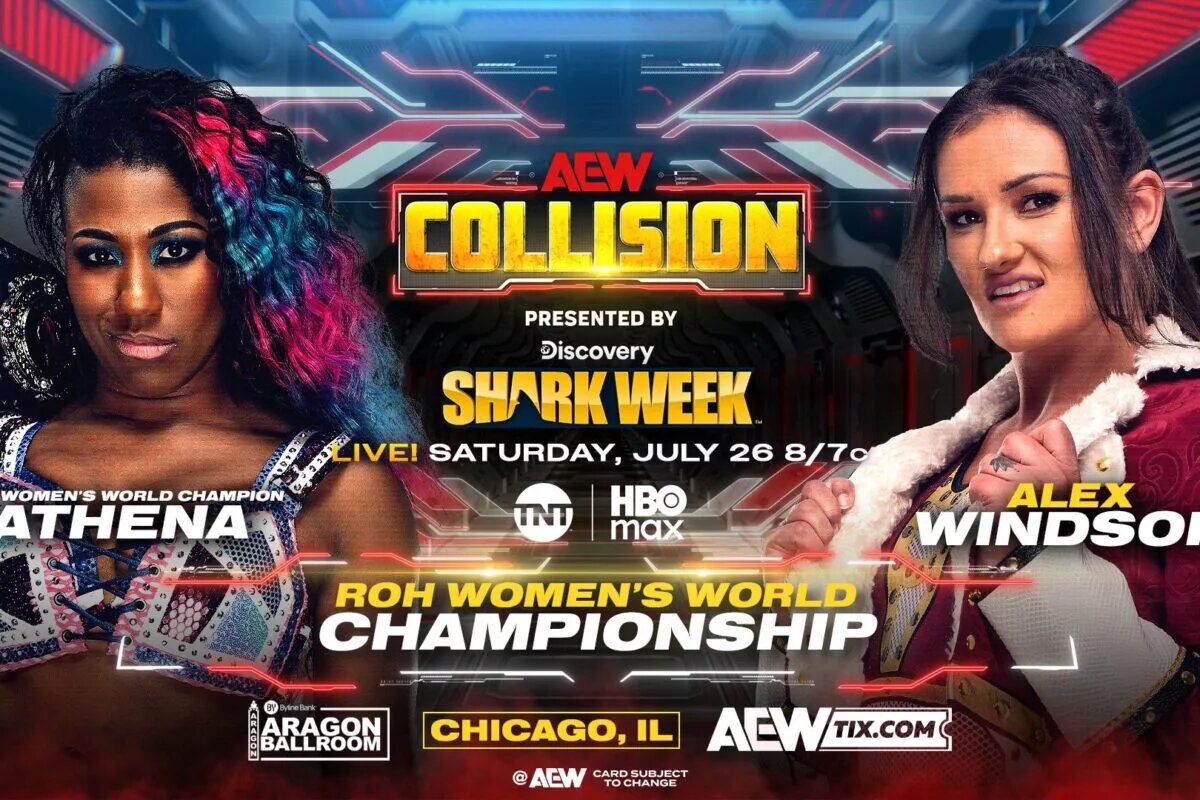 A graphic for AEW Collision.