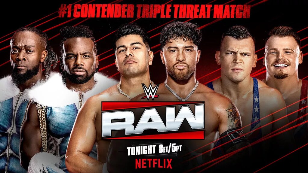 WWE Raw results include a 3- team tag team match to determine No. 1 contenders
