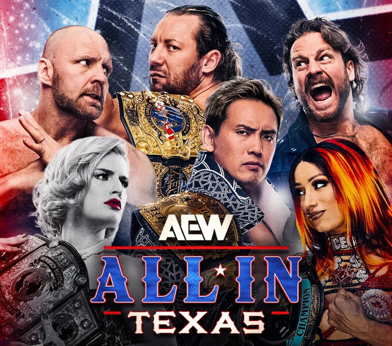 A graphic for AEW All In Texas.