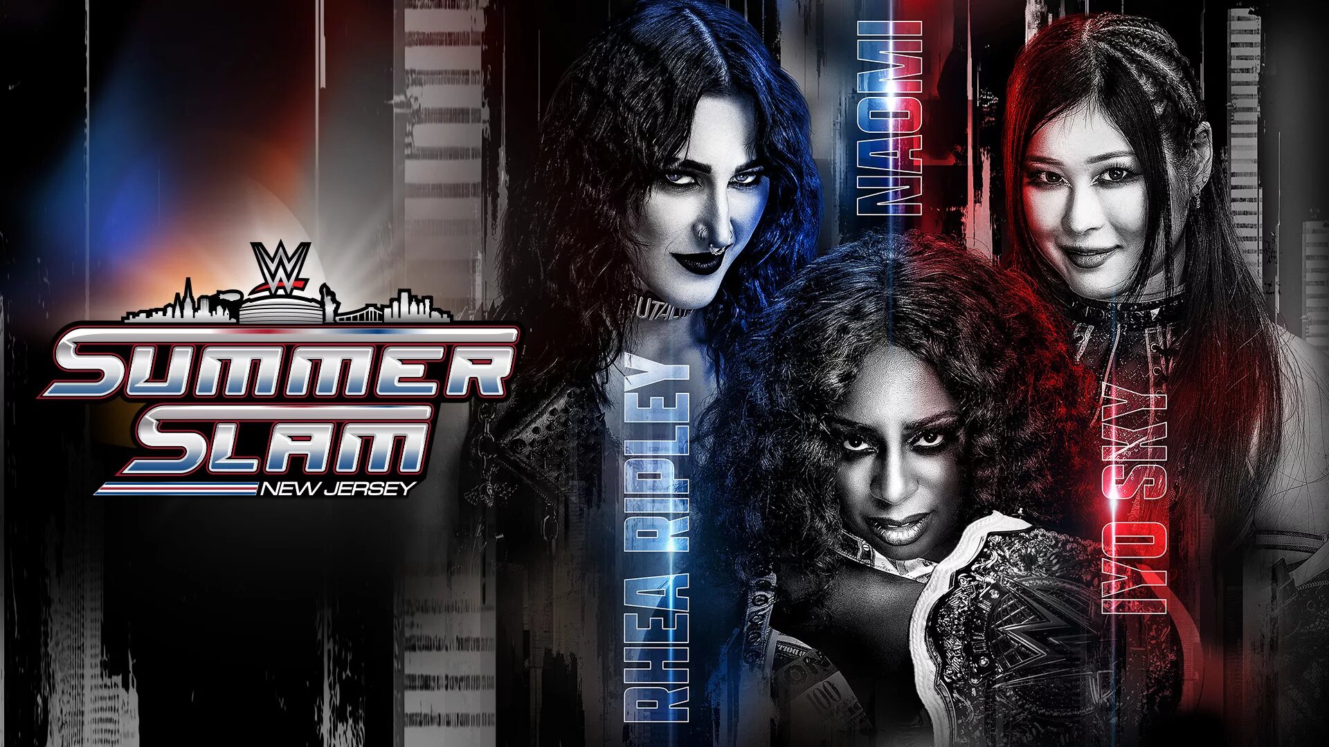 A WWE SummerSlam 2025 preview and card graphic for night one, August 2nd, 2025.