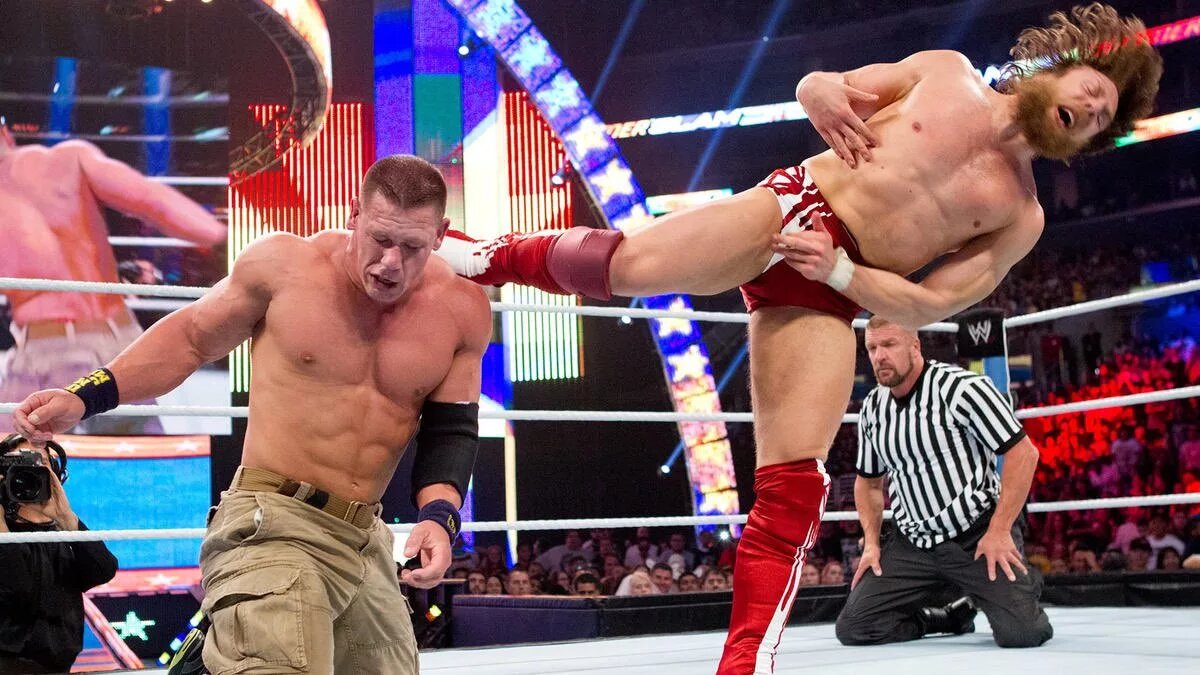 A photo from the WWE SummerSlam premium live event.