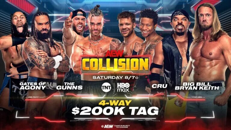 Some of AEW's best teams meet in a four-way tag team match on AEW Collision