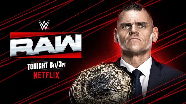 Gunther graphic for WWE Raw