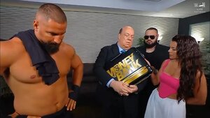 7/14 WWE Raw picture of Paul Heyman addressing Seth Rollins' future | Credit: World Wrestling Entertainment (WWE)