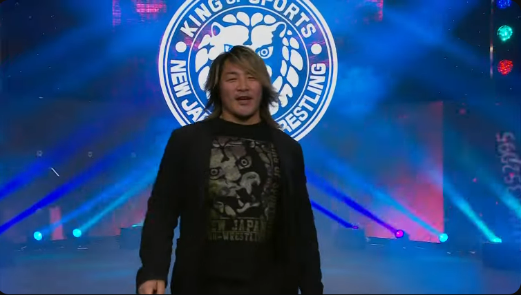 A photo of NJPW star Hiroshi Tanahashi in AEW.