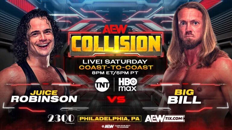 A graphic for AEW Collision.