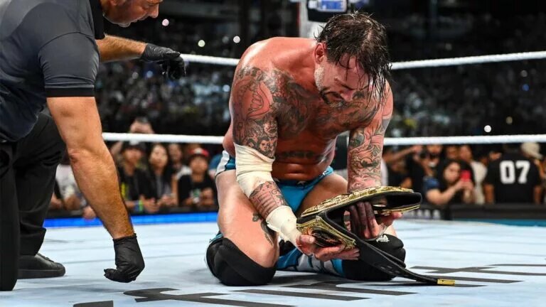 A photo of CM Punk from WWE SummerSlam 2025