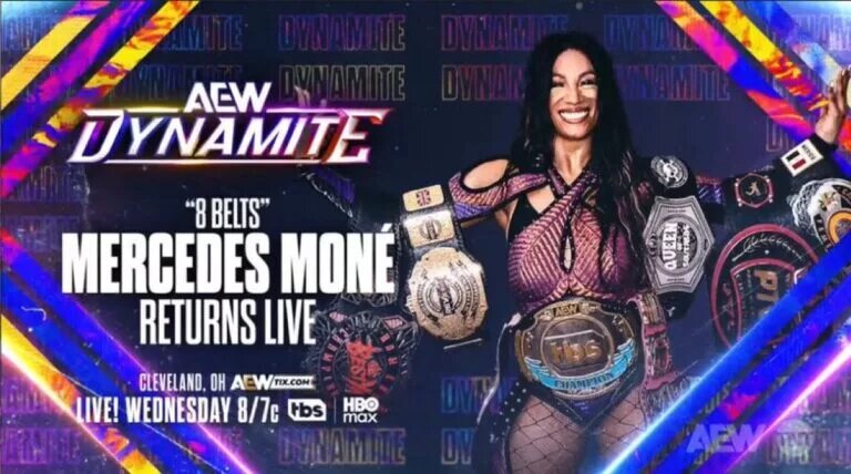 A photo of AEW star Mercedes Moné.