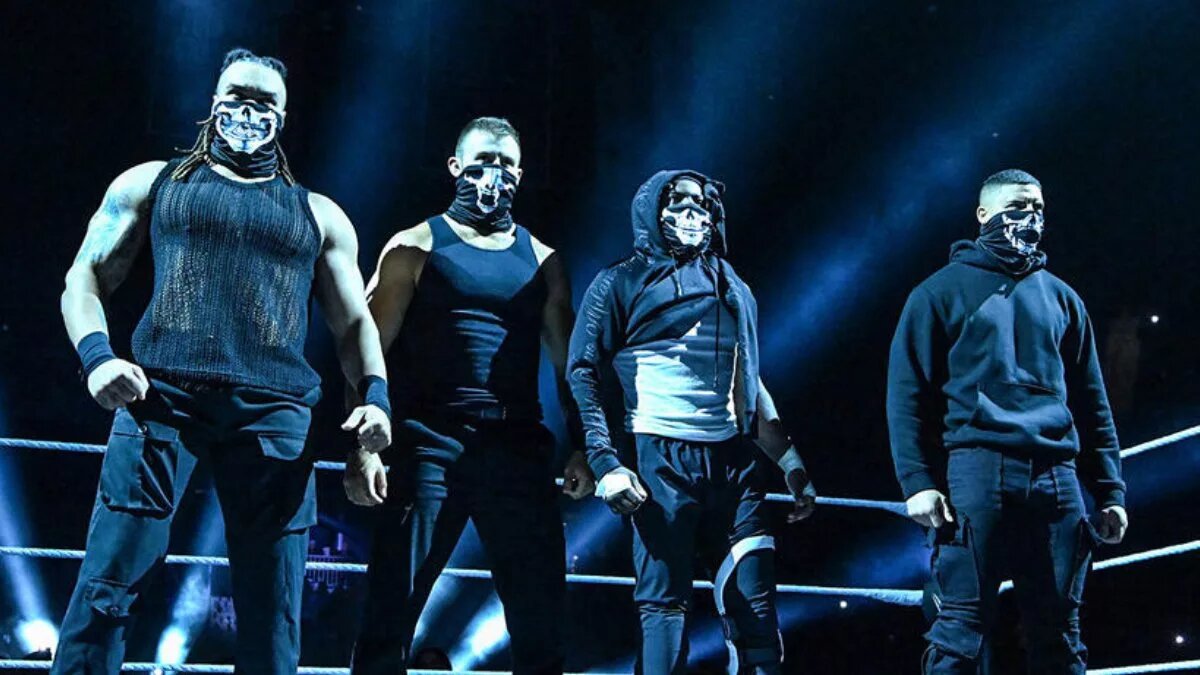 A photo of WWE NXT faction DarkState.