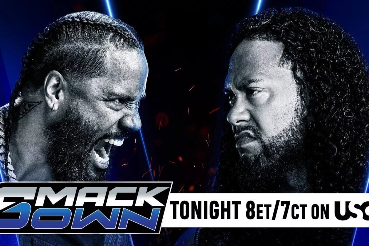 A WWE SmackDown results graphic for August 1, 2025.
