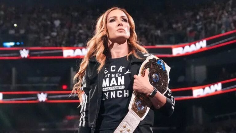 A photo of WWE Women's Intercontinental Champion Becky Lynch.