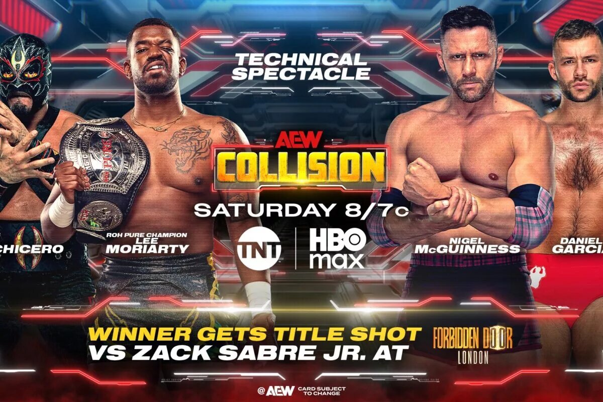 A graphic for AEW Collision.
