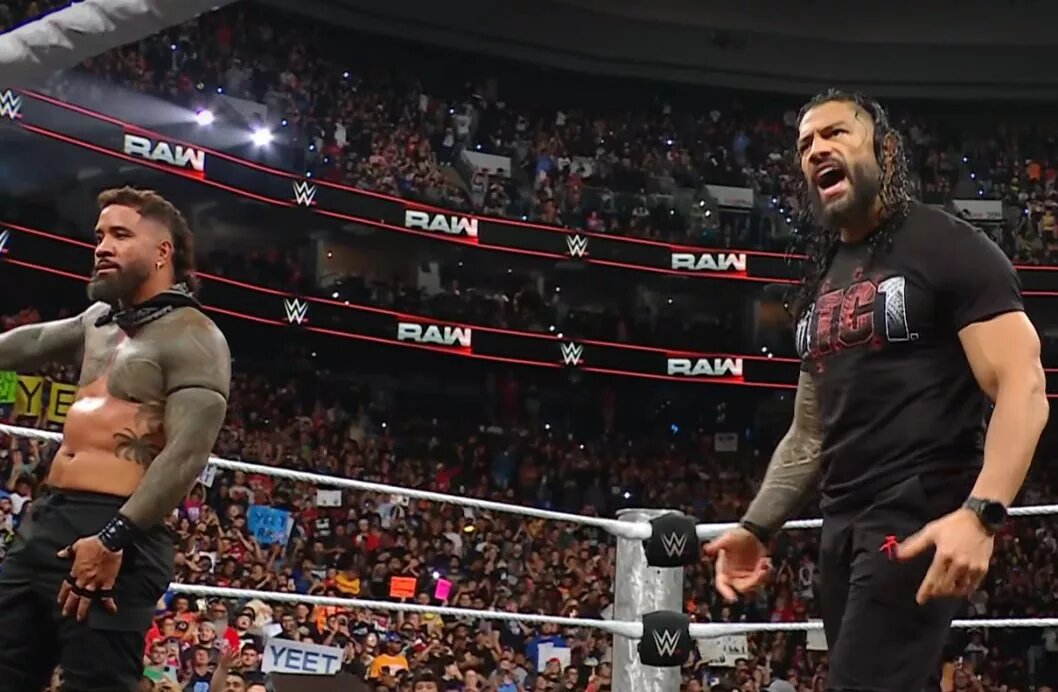 A photo of WWE star Roman Reigns, who will face Bronson Reed in WWE Clash in Paris.