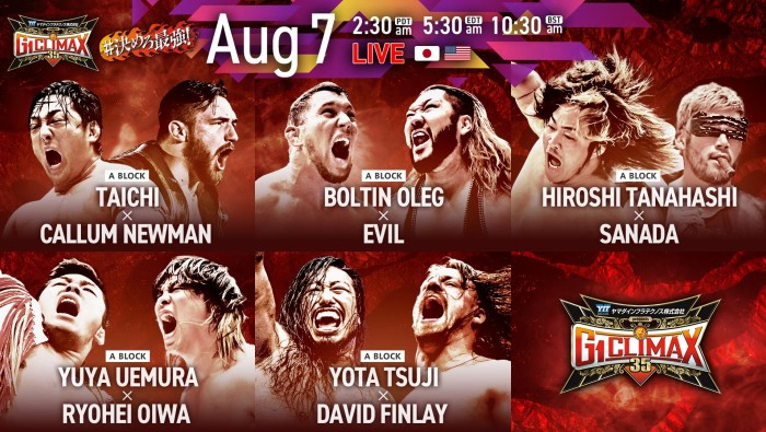 A graphic for NJPW G1 Climax 35.