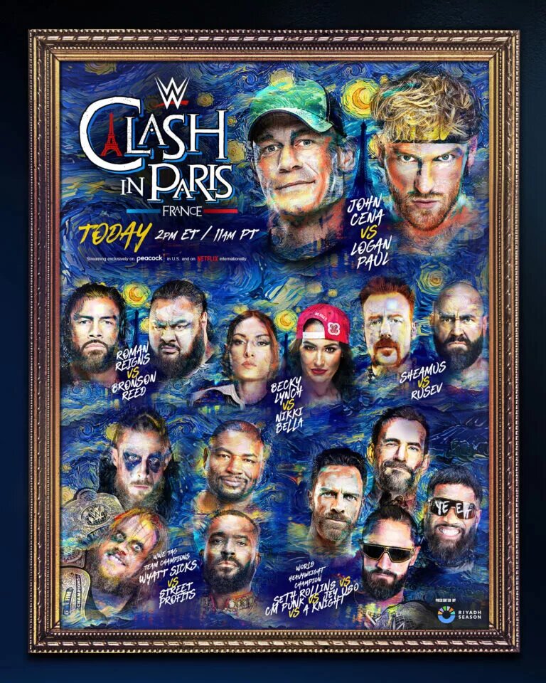 WWE Clash in Paris graphic