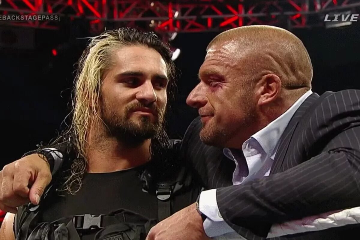 WWE Image of Seth Rollins and Triple H