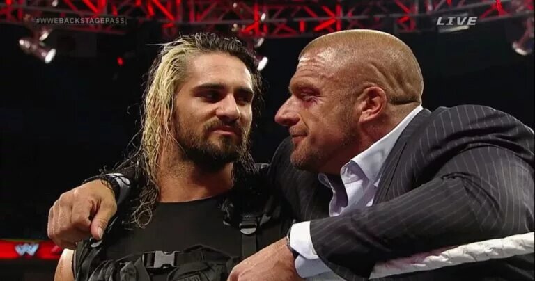 WWE Image of Seth Rollins and Triple H