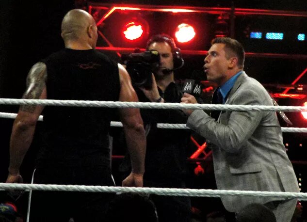 A photo of The Rock for his WWE comeback in 2011.