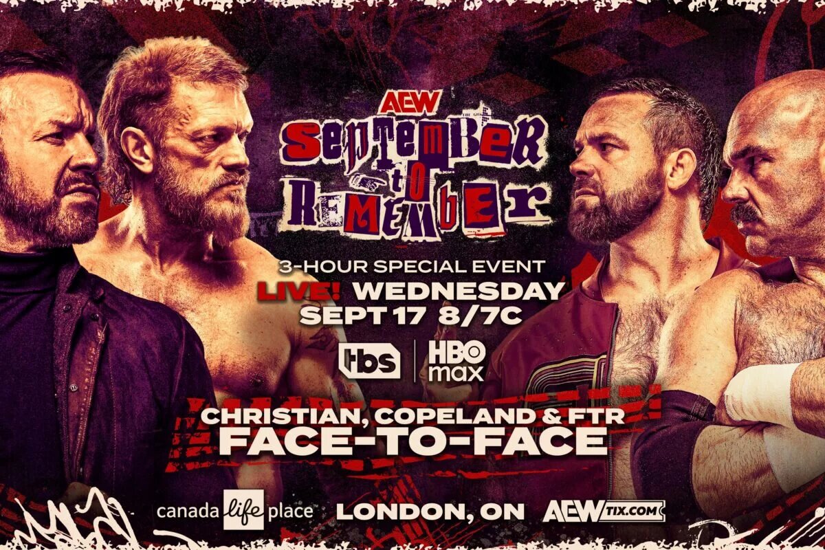 A graphic for the AEW Dynamite "September to Remember" special for September 17, 2025.