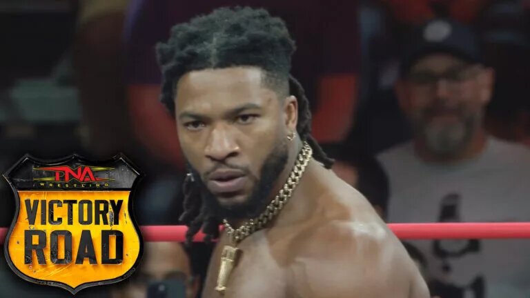 A graphic for TNA Victory Road 2025, featuring WWE NXT.